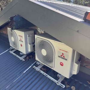 aircon not heating - outdoor units at Gold Coast hinterland home